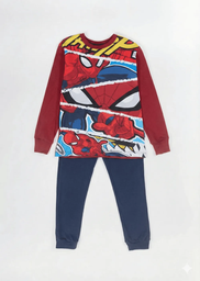 [DIS81069] INV. PIJAMA DE ALGODÓN Y MODAL SUBLIMADO CON PANTALON LISO "SPIDER MAN"