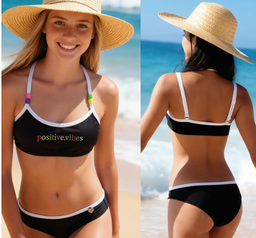 [KIE963] VER. MALLA BIKINI TEENS TOP CON BRETELES REGULABLES Y CULOTTE