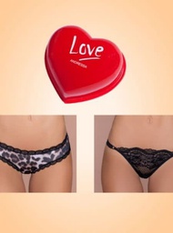 [ANDP038] PACK X2 LES DE PUNTILLA Y MICROFIBRA PRINT CON PUNTILLA