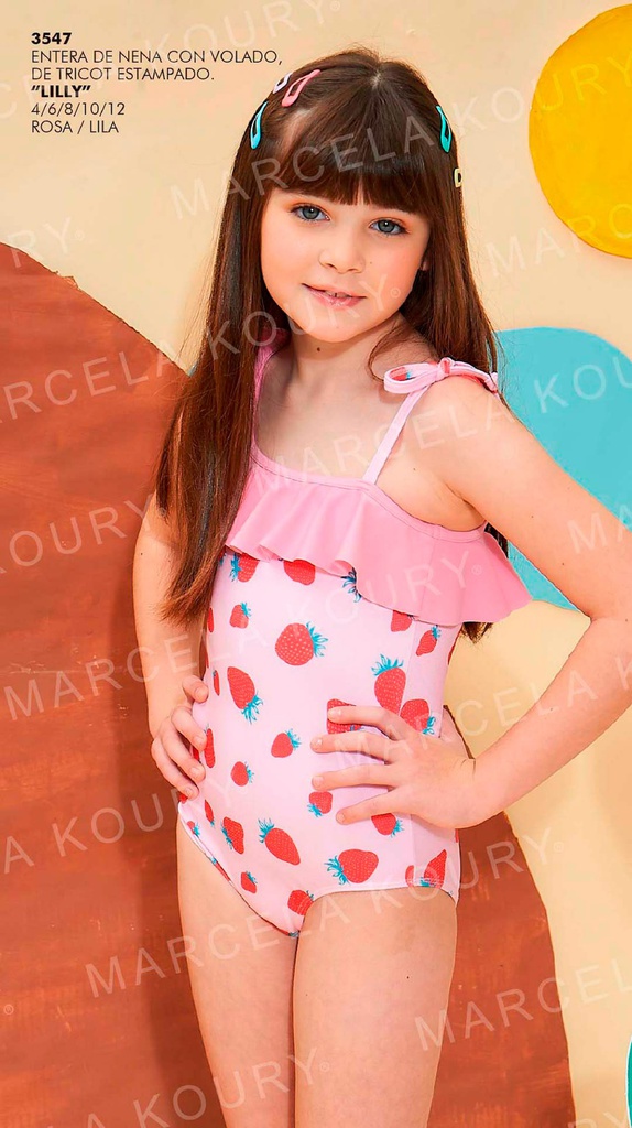 ENTERA DE TRICOT ESTAMPADO CON VOLADO "LILLY"