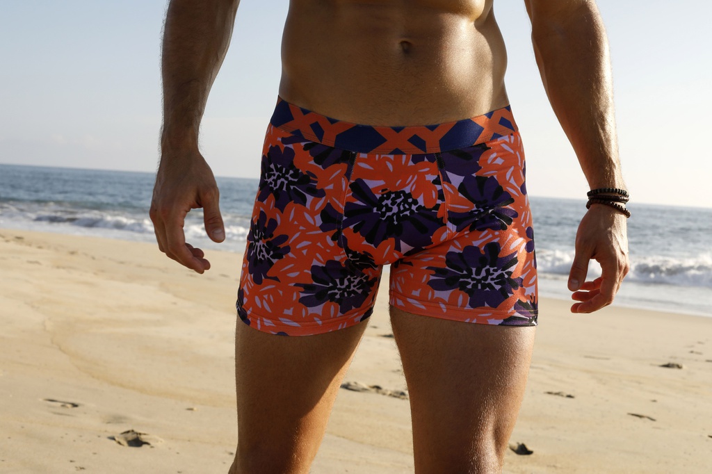 *NUEVO* BÓXER ALGODÓN-LYCRA ESTAMPADO "ZINNIA"  -