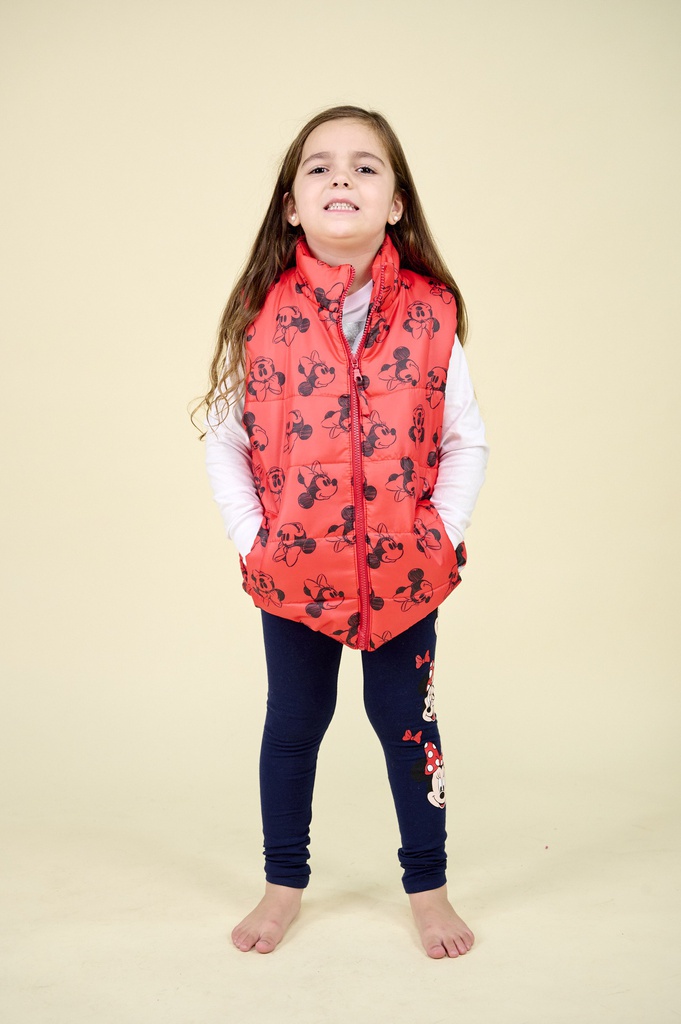 CALZA ESTAMPADA "MINNIE" DE ALGODON Y LYCRA