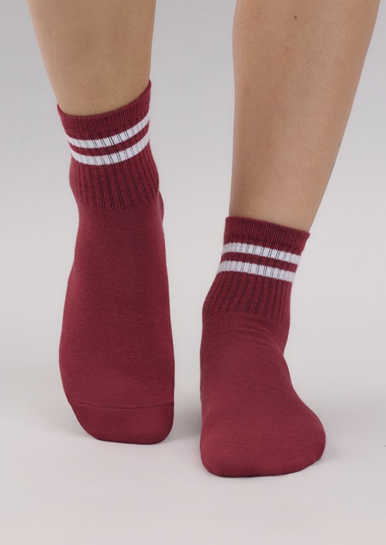 MEDIAS CAÑA CORTA TENIS DE HOMBRE "RAYE" RAYADA