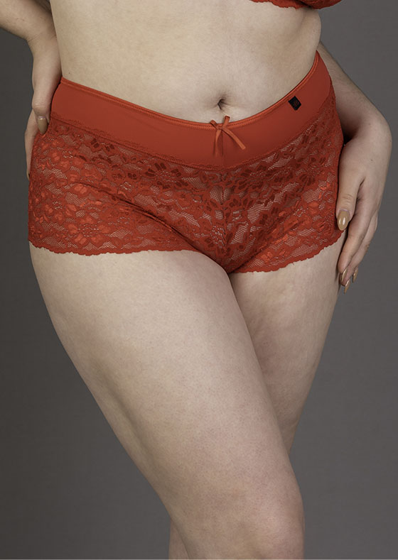 BOMBACHA CULOTE GRANDE DE MICROFIBRA Y PUNTILLA