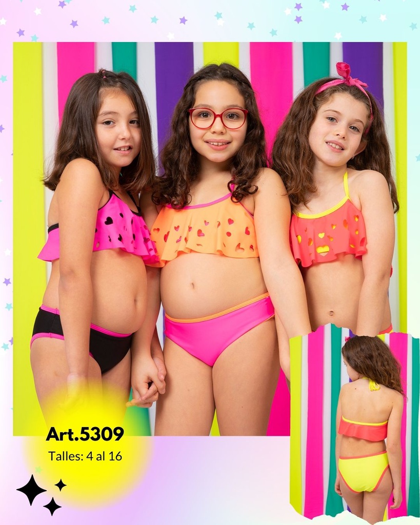 MALLA BIKINI NENA LISA CON VOLADO CALADO