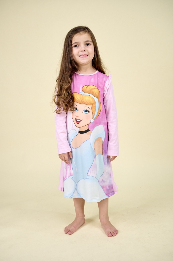  INV. CAMISON ML JERSEY SUBLIMADO "PRINCESAS" CON VOLADOS