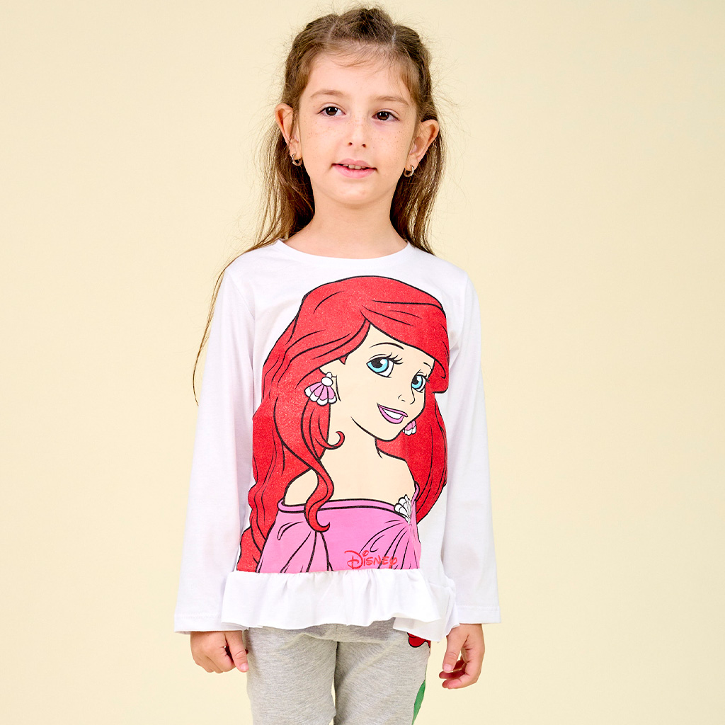 LIQUIDACION ! - INV. REMERA DE JERSEY ML ESTAMAPADA "PRINCESAS"