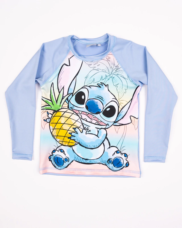 VER. REMERA CON PROTECCION UV SUBLIMADA "STITCH"