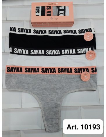 PACK X 3 CULOTELES ALG. CON ELASTICO DEPORTIVO PERSONALIZADO