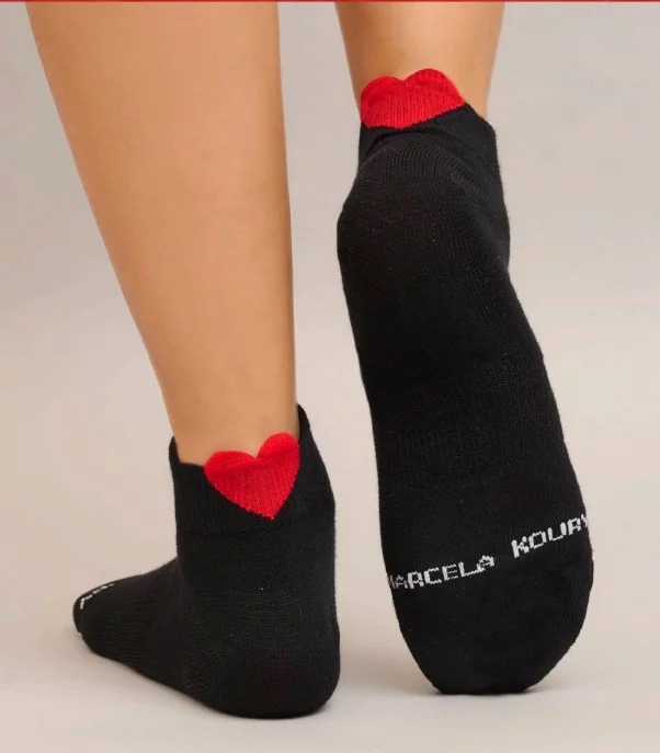 MEDIA SOQUETE DAMA "HEART" CORAZONES SAN VALENTIN