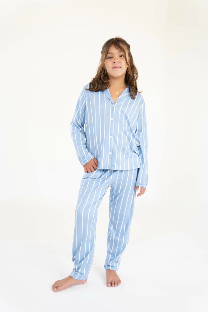  INV. PIJAMA NENA ABOTONADO RAYADO