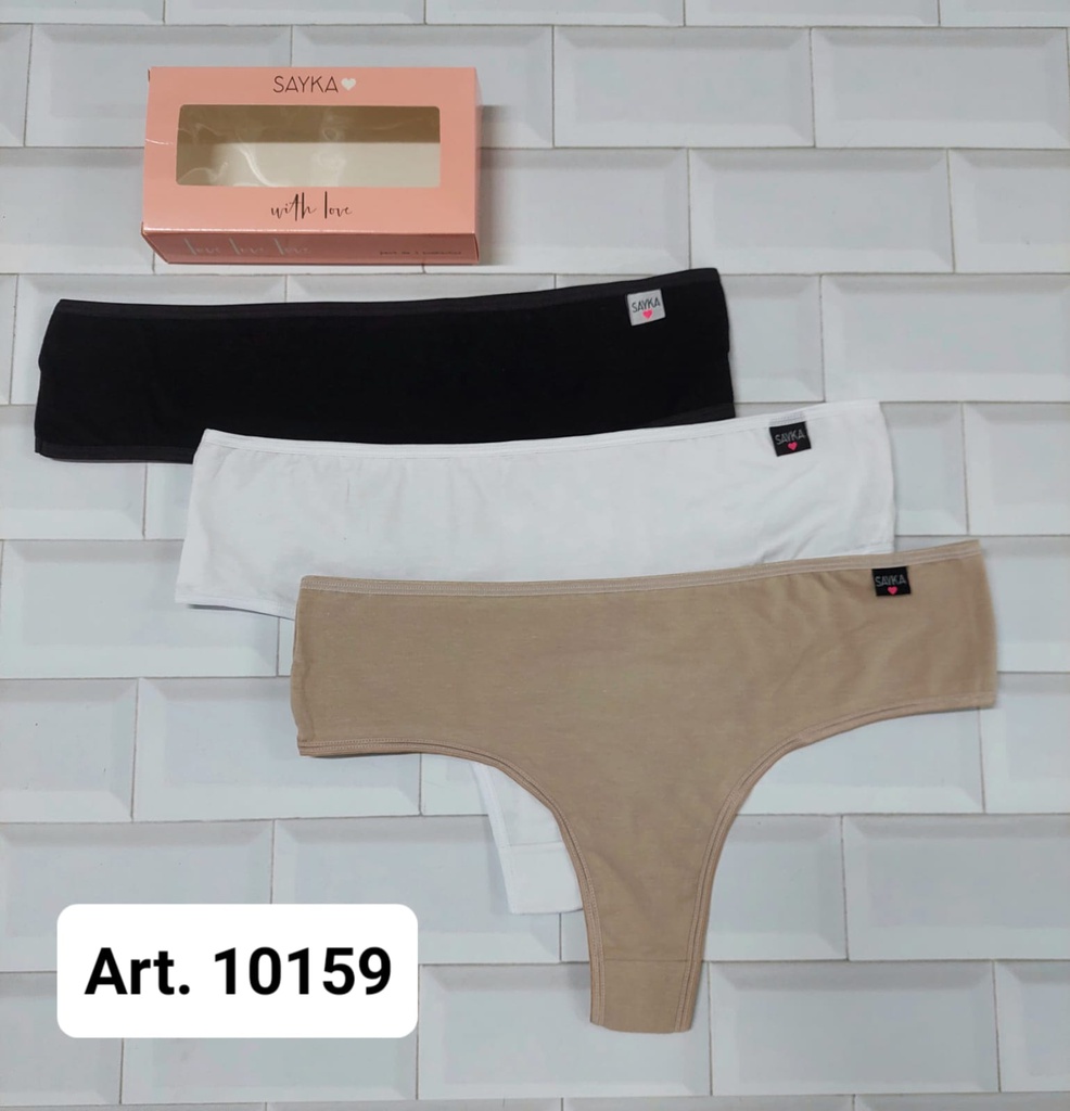 PACK X3 CULOTELESS MAX DE ALGODON Y LYCRA