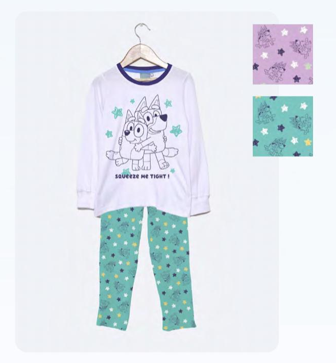 LIQUIDACION ! - INV. PIJAMA DE ALGODÓN Y MODAL SUBLIMADO "BLUEY"