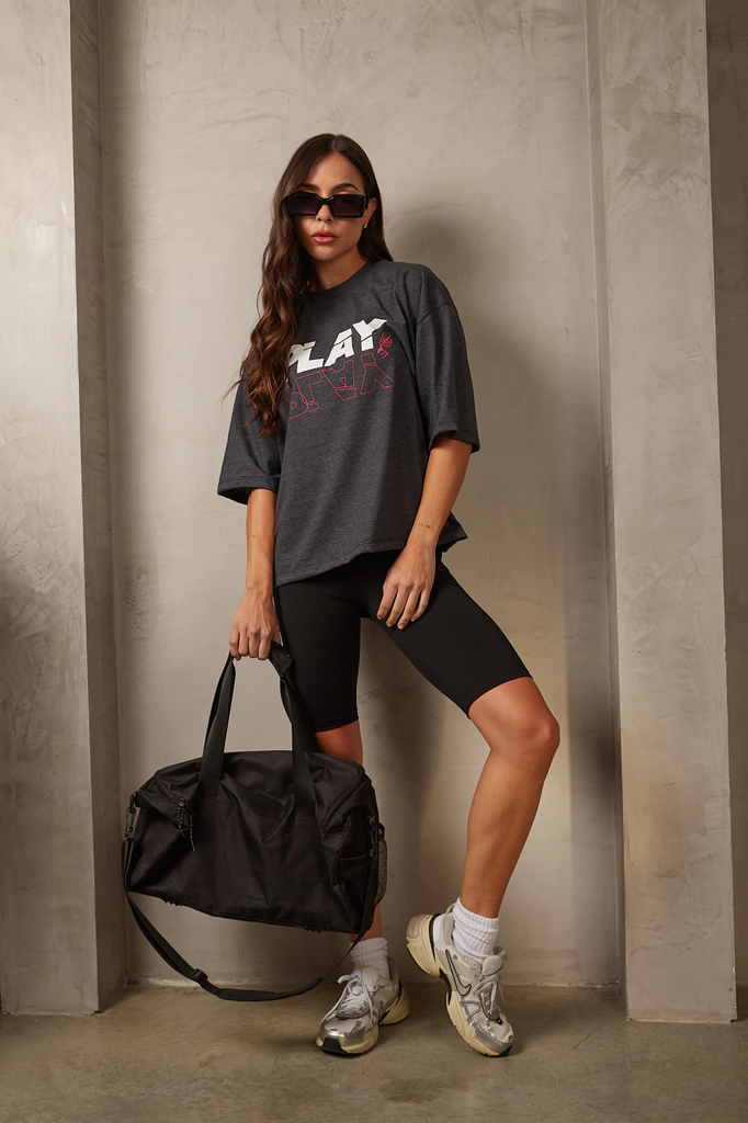 VER. REMERON DE JERSEY CON ESTAMPA "PLAY"