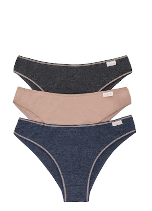 PACK X3 VEDETINA ESPECIAL DE ALGODÓN Y LYCRA "DENIM"