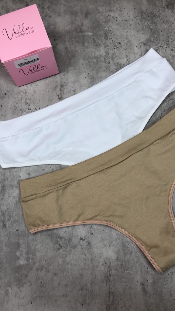 PACK X2 CULOTELESS DE ALGODÓN CON CINTURA