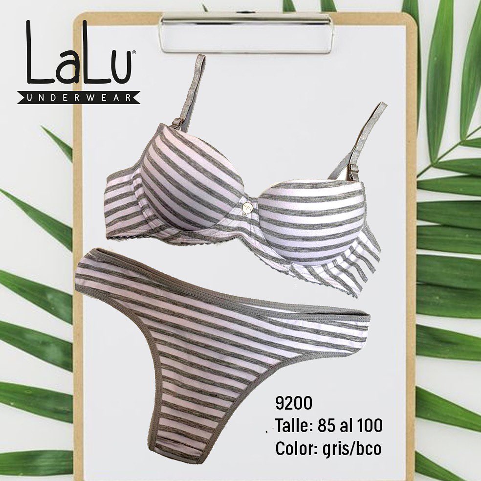 OFERTON - Conjunto taza soft de algodón y lycra con dije.