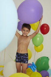 [XY1062] Bóxer niño algodón-lycra estampado "CAMUFLADO"