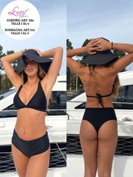 [NAIF341] BLACK! -15% OFF !! - MALLA LISA ALTA COLALESS