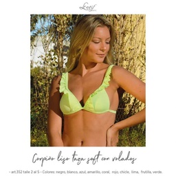 [NAIF352] BLACK! -15% OFF !! - MALLA TRIANGULITO SOFT VOLADITOS BRETEL