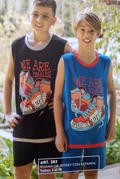 [PIA283] VER. NENE PIJAMA DE JERSEY CON ESTAMPA