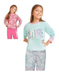 [MAR6032] LIQUIDACION ! - INV. PIJAMA JERSEY ESTAMPADO "LOVE"