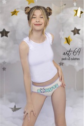 [MAR64] PACK X 3 CULOTTES NENA ALG Y LYCRA