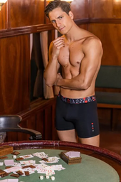 [ACB5092] OFERTON! -  BOXER ALGODÓN &amp; LYCRA POKER / ELÁSTICO PERSONALIZADO