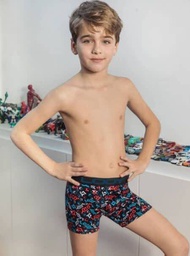 [LM624] BOXER NIÑOS DE ALG LYCRA ESTAMPADO GRAFITI