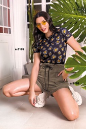 [SHE5192] VER. REMERA ESTAMPA MARGARITAS