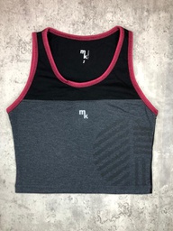 [MK710002] MK SPORT MUSCULOSA DEPORTIVA DE LYCRA LISO COMBINADO