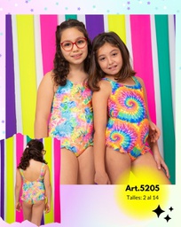 [VYO5205] BLACK! -15% OFF !! - MALLA ENTERA NENA ESTAMPADO BATIK