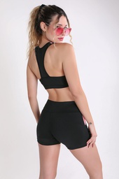 [SHE6334] VER. CALZA CORTA COMBINADA CON BOLSILLO MESH