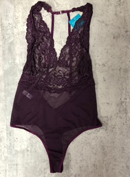 [F-TNT737] ARTICULO SIN CAMBIO - BODY DE TUL Y ENCAJE - FALLA EN ENCAJE HILOS DESILACHADOS