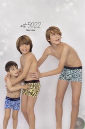 [MAR5022] BOXER NIÑO ALGODON Y LYCRA ESTAMPADO "LETRAS"