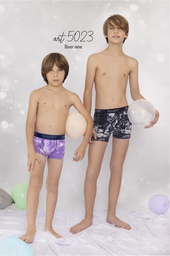 [MAR5023] BOXER NIÑO ALGODON Y LYCRA ESTAMPADO "TEXTURA"