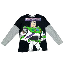 [DIS80485] LIQUIDACION ! - INV. REMERA DE JERSEY ML CON MANGA SUPERPUESTA "TOY STORY"