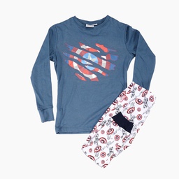 [DIS80736] LIQUIDACION ! - INV. PIJAMA DE JERSEY MODAL ML ESTAMPADO "AVENGERS" 