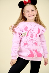 [DIS82395]  INV. BUZO DE FRISA CR ESTAMPADO "MINNIE" CON VOLADOS