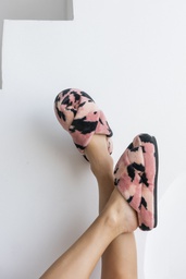 [TRE5421]  INV. PANTUFLA TRENDY CRUZADA CORAL FLEECE ESTAMPADA CAMO