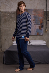 [G31053] LIQUIDACION ! - INV. PIJAMA RAYADO HOMBRE MANGAS LARGAS