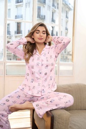 [LEN25357]  INV. PIJAMA ABOTONADO "PERRITOS"