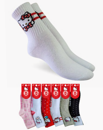 [ELE6002] MEDIA 1/3 ESTAMPADA DAMA "HELLO KITTY"