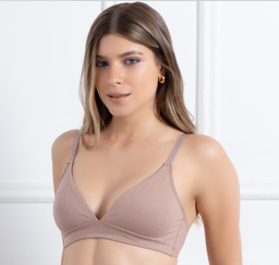 [FOXY1085] CORPIÑO TRIANGULITO DE ALGODÓN Y LYCRA DOBLE TELA PREMOLDEADO