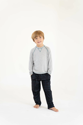 [ANDP9063]  INV. PIJAMA NENE CAMISETA LISA Y PANTALON ESTAMPADO