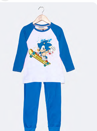 [DIS85528] LIQUIDACION ! - INV. PIJAMA DE ALGODÓN ESTAMPADO "SONIC"