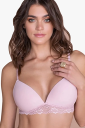 [ANDA0053] CORPIÑO TRIANGULO SOFT DE MICROFIBRA CON PUNTILLA EN CINTURA