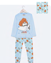 [DIS87601]  INV. PIJAMA DE ALGODÓN Y MODAL SUBLIMADO "WBB"