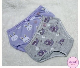 [MER202] PACK X2 BOMBACHA DE NENA DE ALGODÓN Y LYCRA SURTIDA