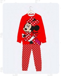 [DIS82663]  INV. PIJAMA DE ALGODÓN Y MODAL ESTAMPADO "MINNIE" Y PANTALON GAMUZADO